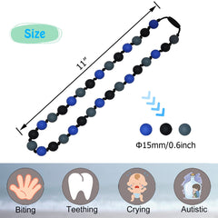 Choneer sensory chew necklace worn by child during learning