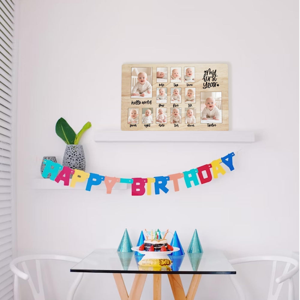 CHONIC 12-month pictures frame fits wallet-size photos for easy display.