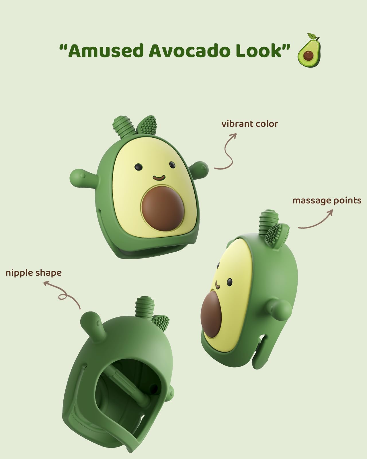 ChooKaChoo avocado teething mitten gift idea for new parents