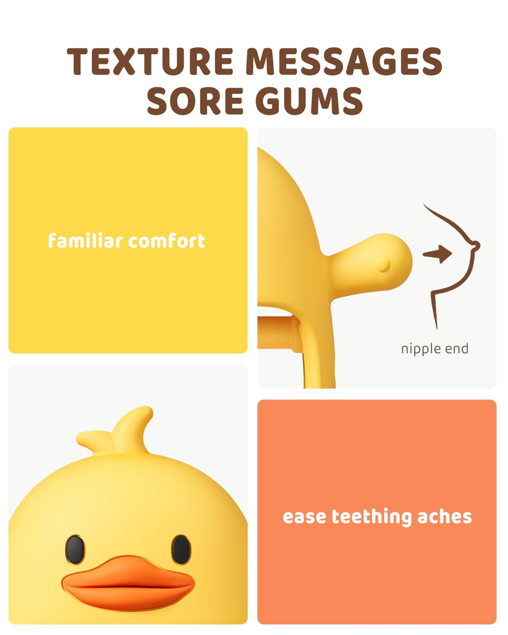 ChooKaChoo silicone teether is BPA-free and safe for chewing.