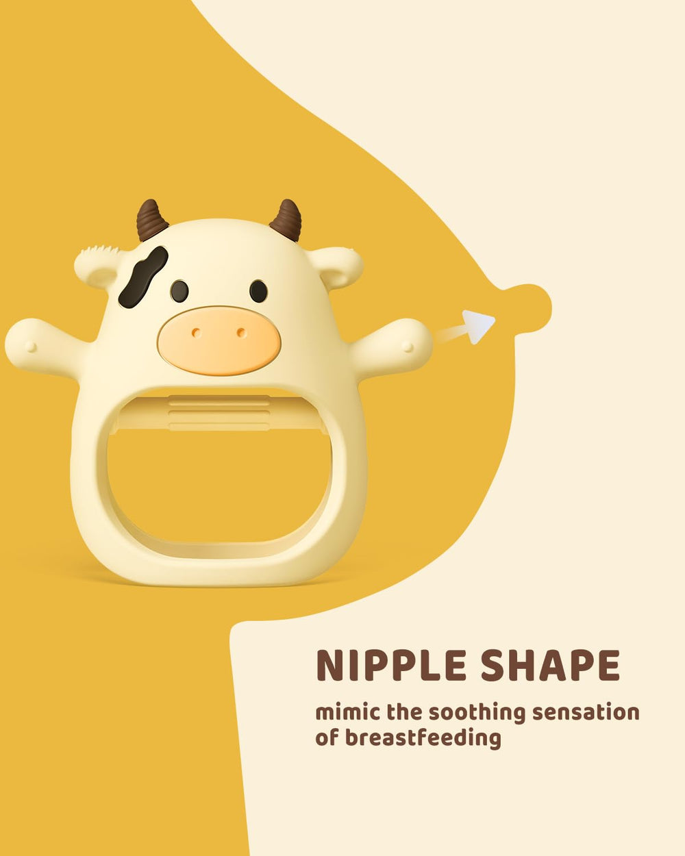 ChooKaChoo teething mitten pack back view shows secure wrist fit