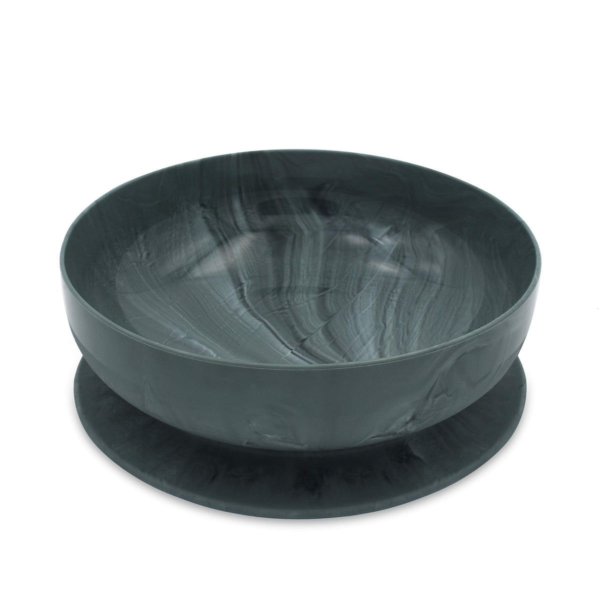 ChooMee baby suction bowl angled front view showing strong grip for mess-free feeding