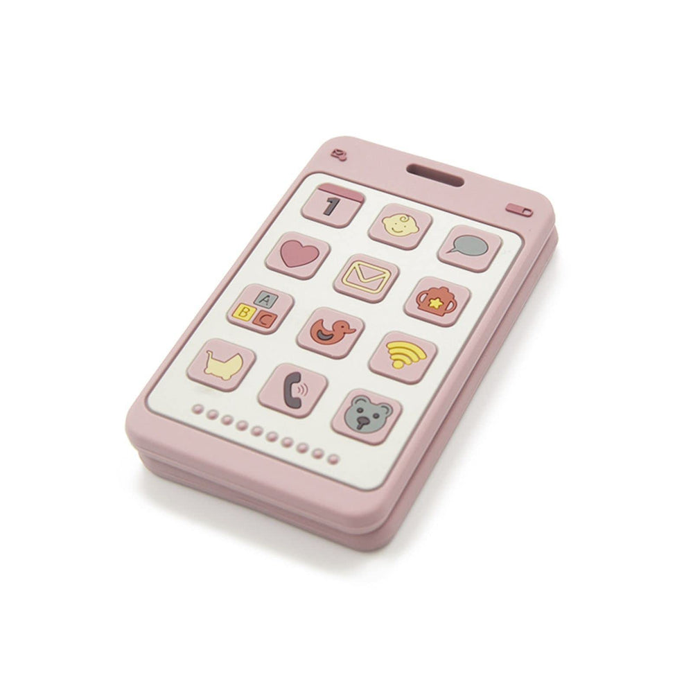 ChoserStar soft silicone phone teether pink with a gentle gum-soothing grip