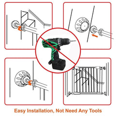 CHOYTONG 3.14-inch extension reaches stair banisters for stability.