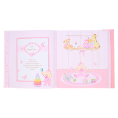 Inside pockets in Christian Art Gifts memory book hold keepsakes securely