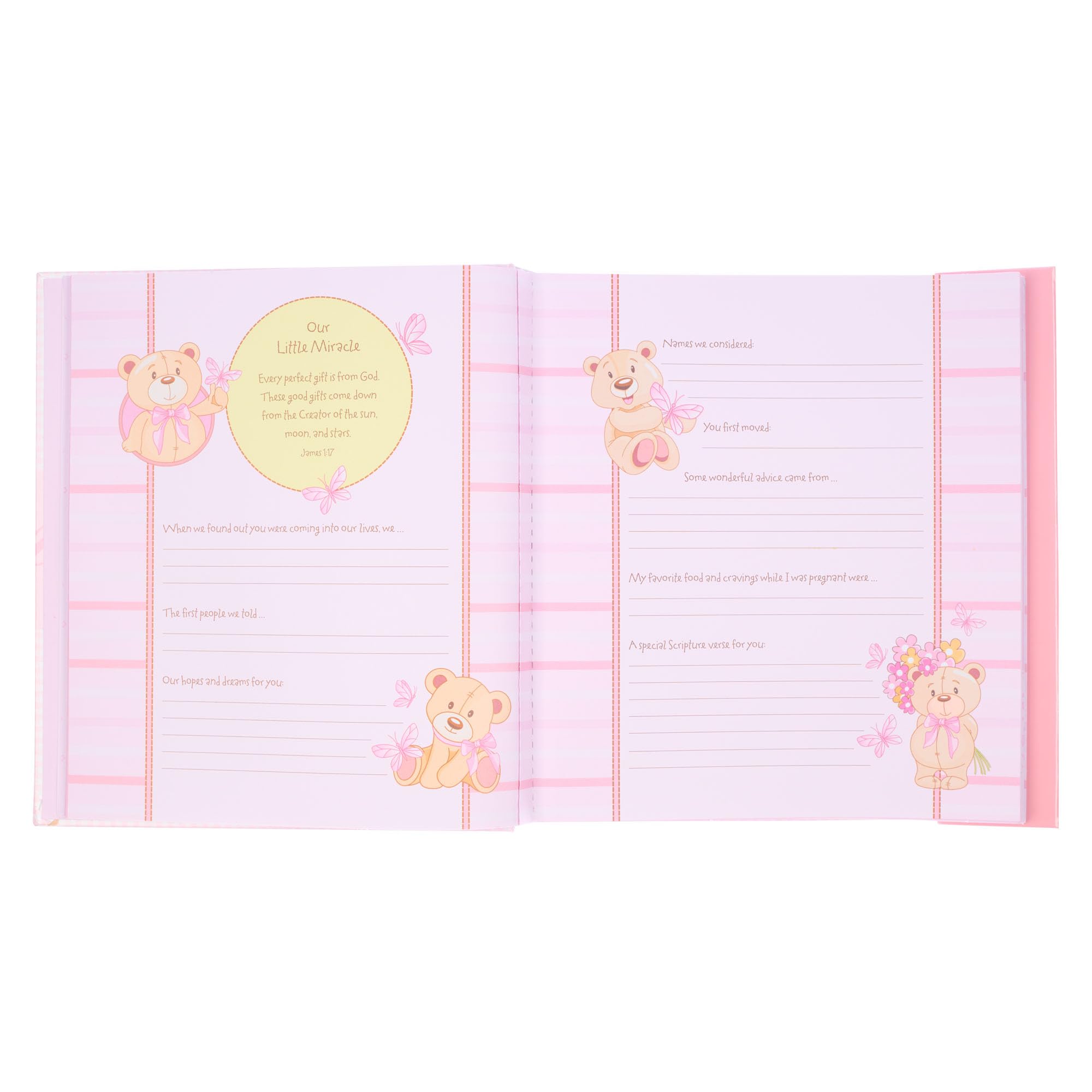 Bible verses on pages inspire reflection in Christian Art Gifts book