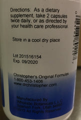 Montage of herbal ingredients in Christopher's Female Tonic may support reproductive health.