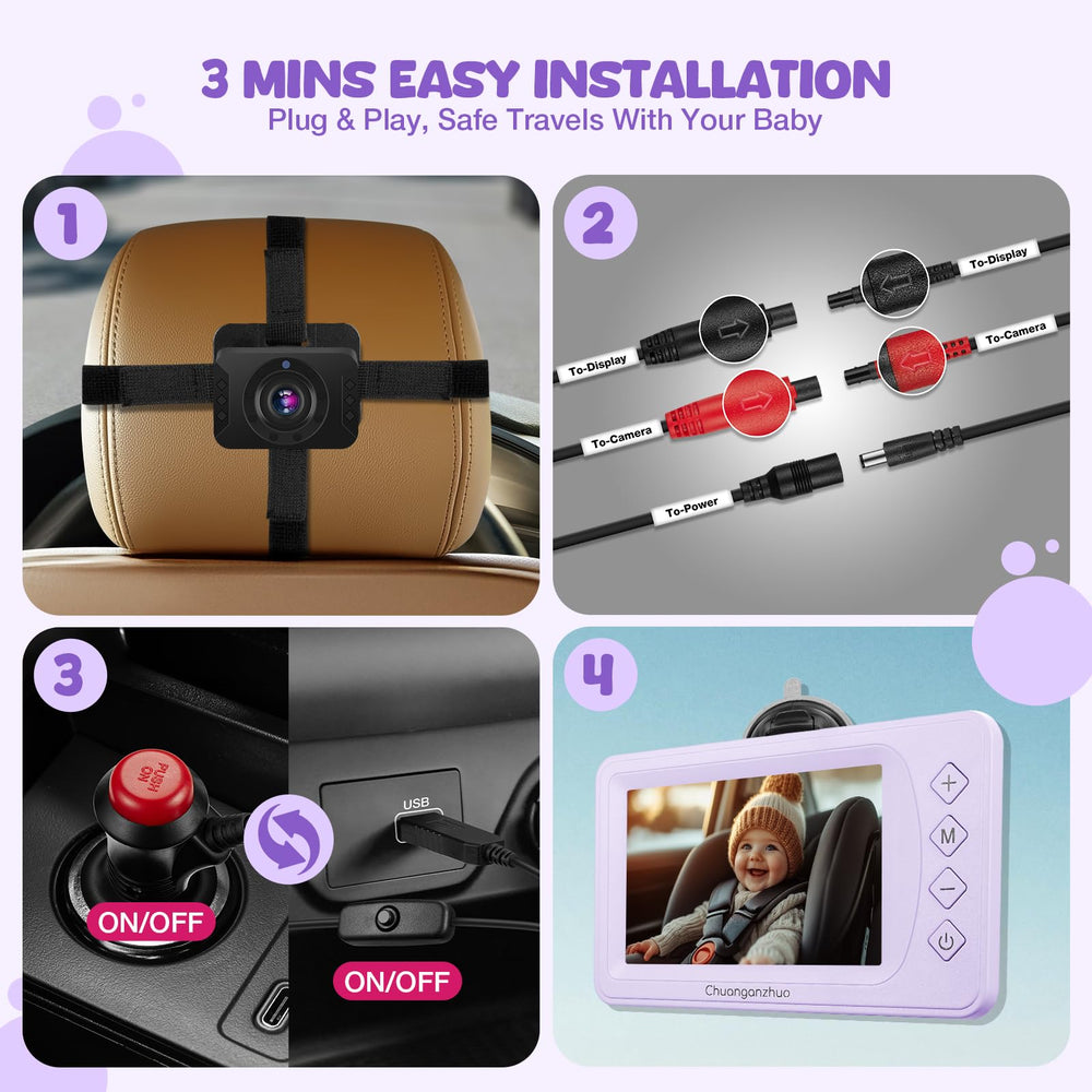 Chuanganzhuo infants monitor supports continuous supervision during drives