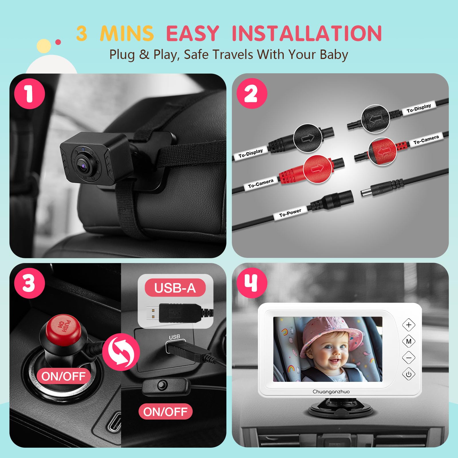 Chuanganzhuo S100P compact design fits neatly in your car interior