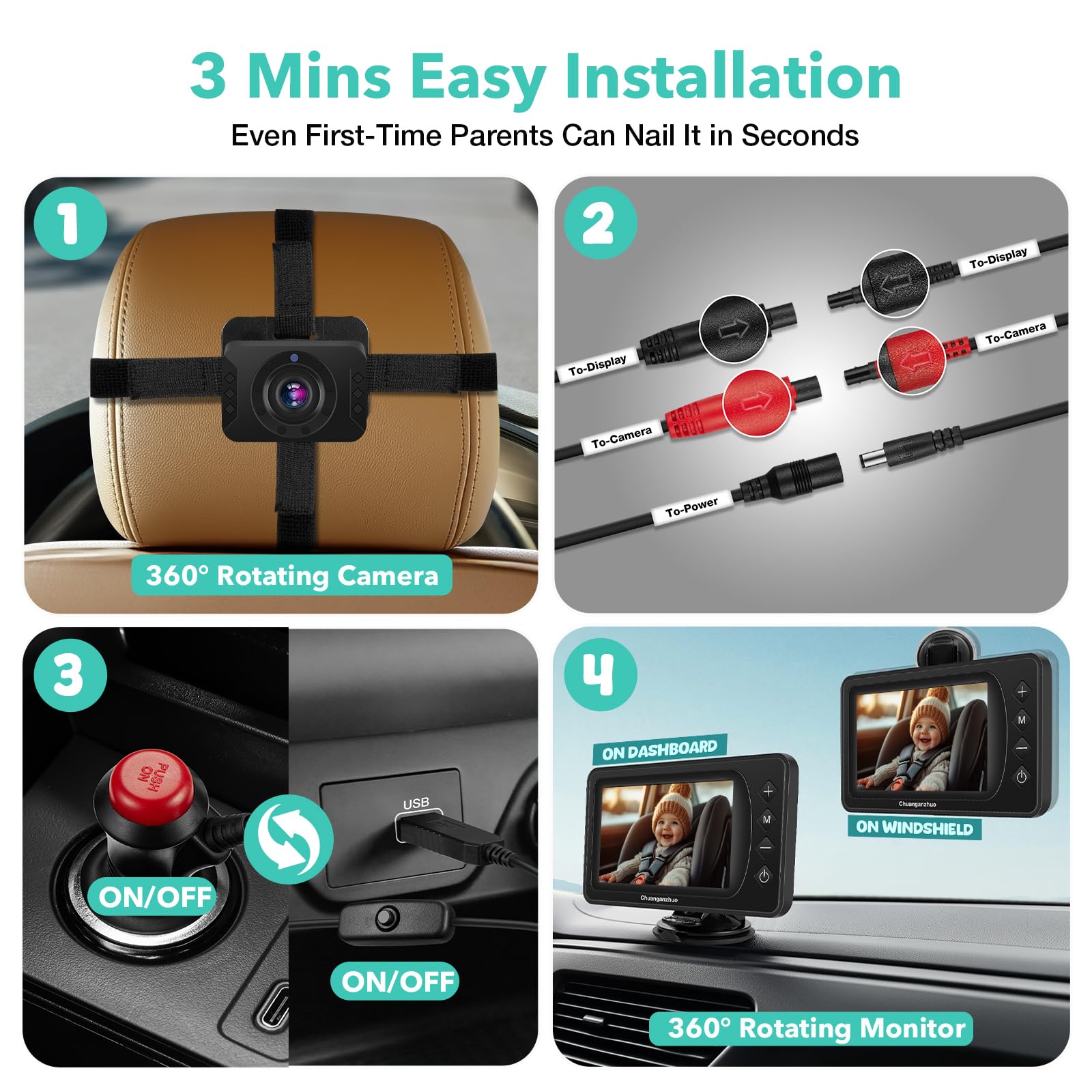 Chuanganzhuo S100U included accessories and tidy cable management