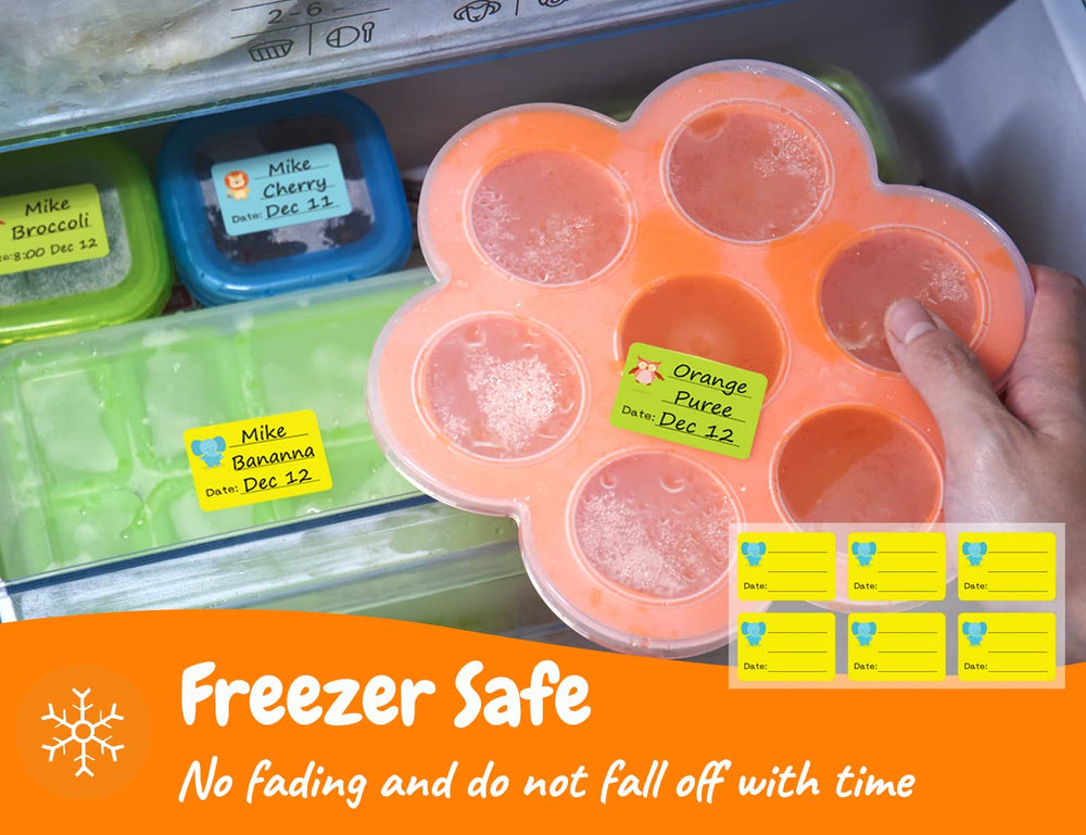 CHUBBIEE BPA-free, latex-free, lead-free and phthalate-free labels for safe storage