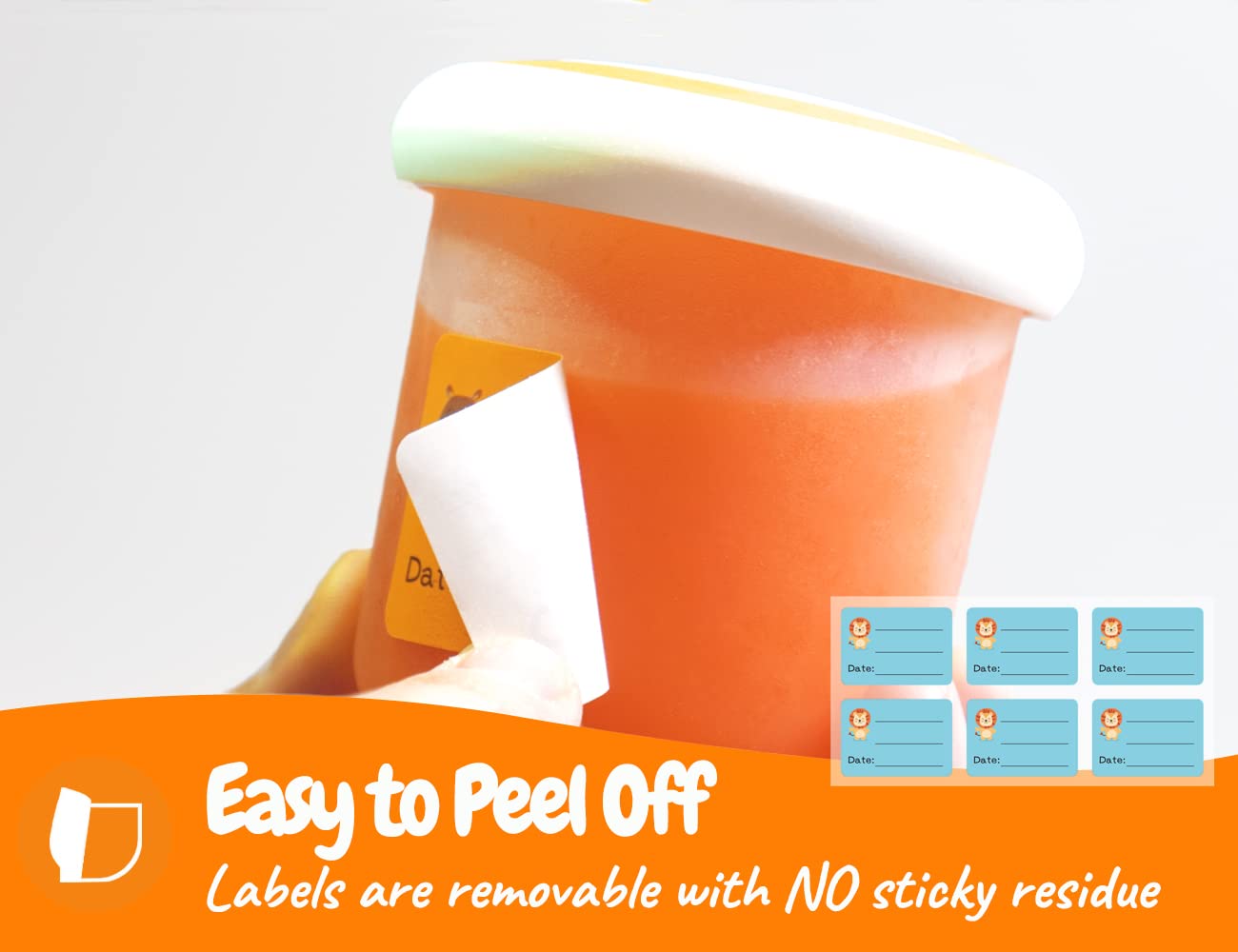 CHUBBIEE microwave-safe and refrigerator-safe labels simplify meal prep