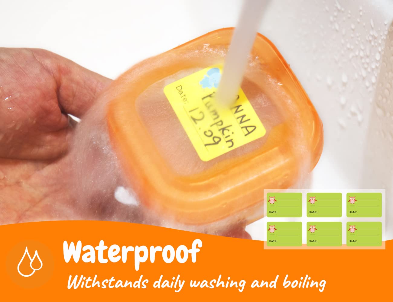 CHUBBIEE removable labels leave no sticky residue behind