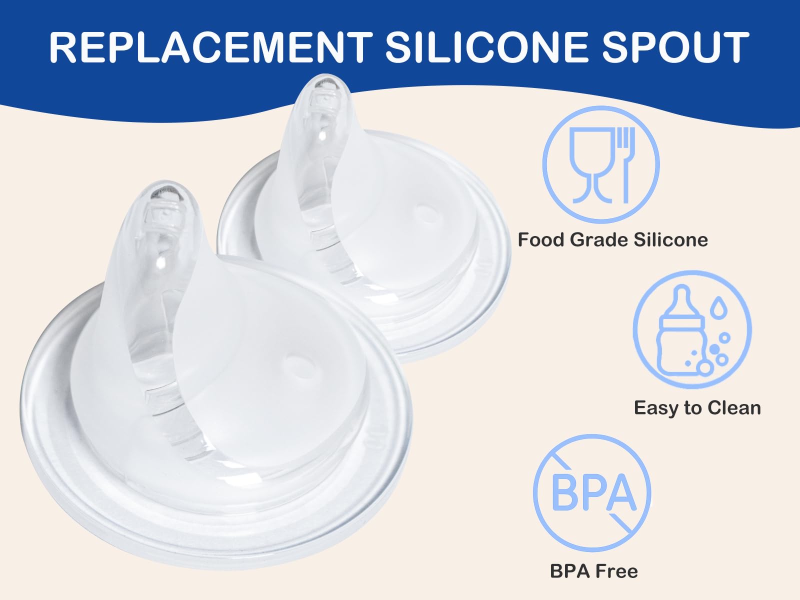 CHUBBIEE easy-clean spout is dishwasher-safe for quick maintenance.
