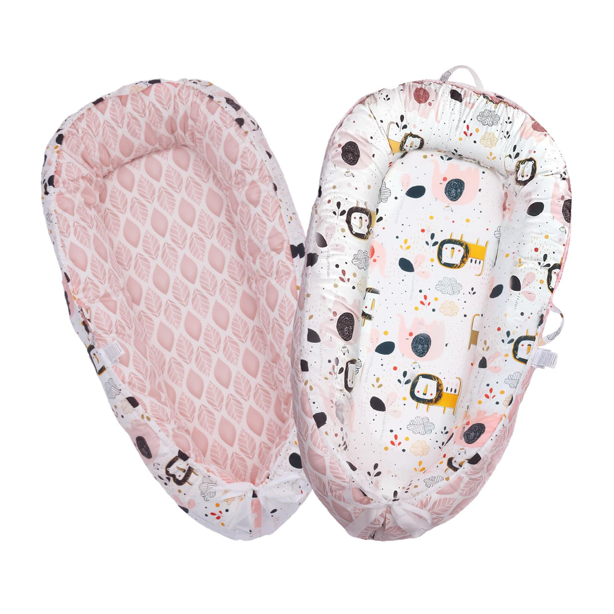 Chuchunuss Baby Lounger soft cotton cover for breathable, gentle contact with delicate newborn skin