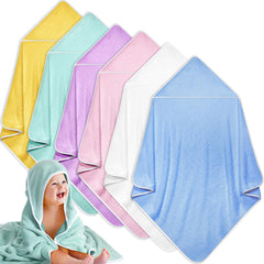 Chumia baby hooded towel in coral fleece for gentle post-bath drying.