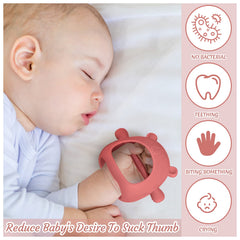 Chumia hollow-stem teether supports secure grip and anti-drop wear.