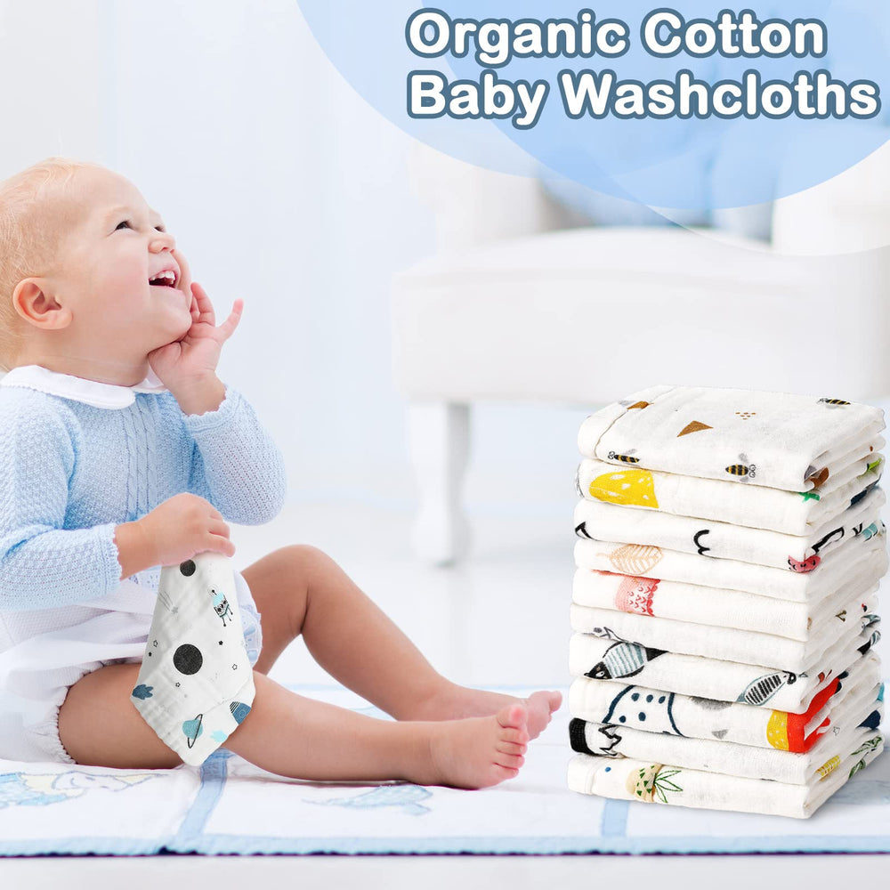 Chumia easy-clean burp cloths stay soft after multiple uses