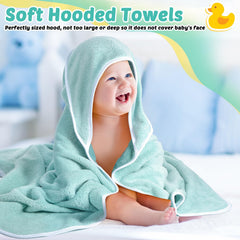 Chumia hooded design secures warmth while drying head after bath.