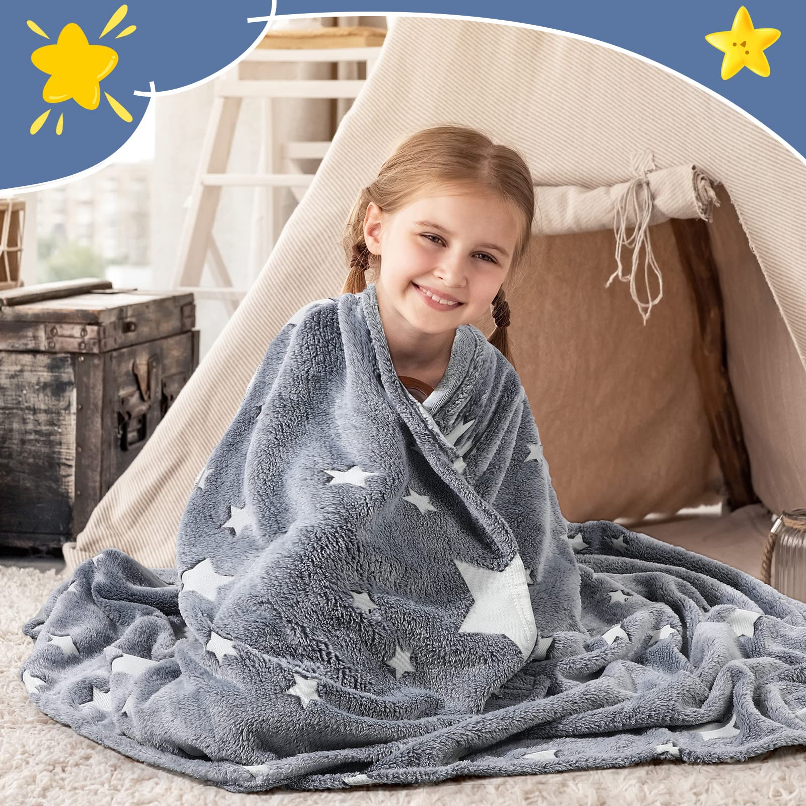 Chumia kids gray two-pack with soft warmth for sleep