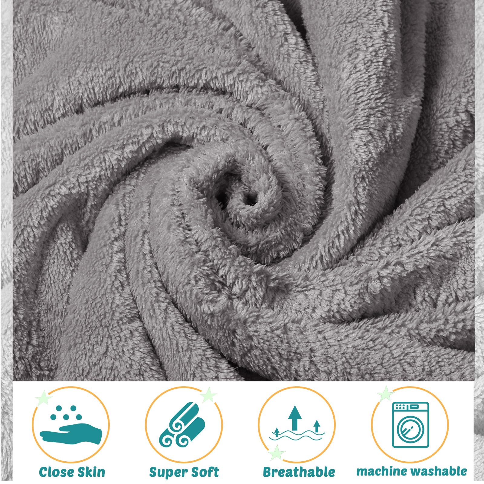 Chumia soft coral fleece towel beige enhances bath routine for infants.