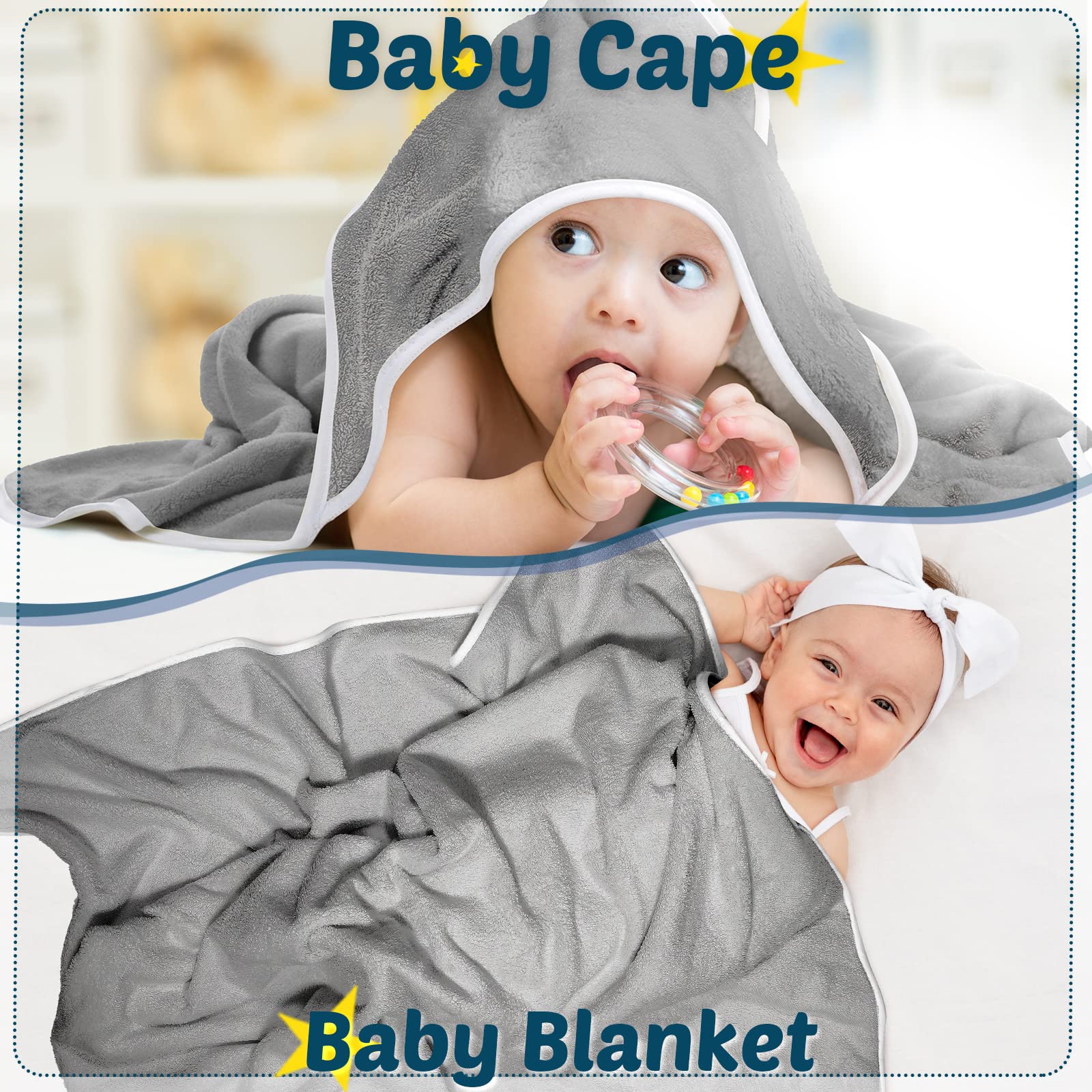 Chumia unisex towels ideal as a baby shower gift.