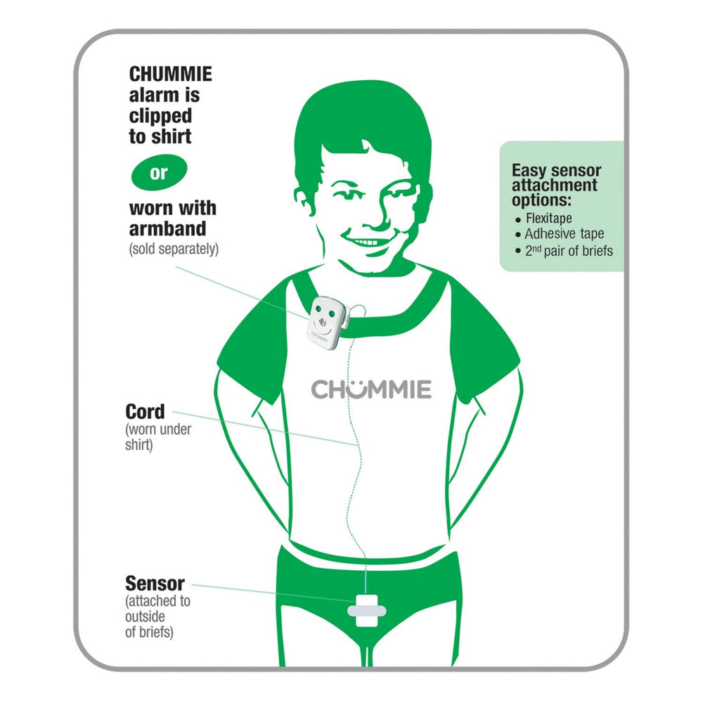 Chummie Premium soft silicone sensor sits gently on skin