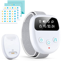 Chumoasis wireless bedwetting alarm sensor detects moisture quickly for prompt alerts.