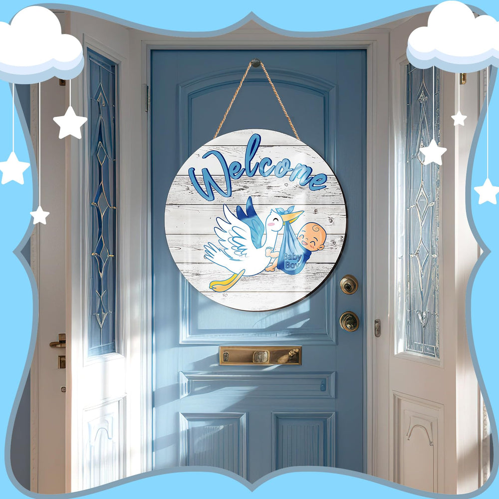 Chunful farmhouse baby sign complements nursery and entryway styling