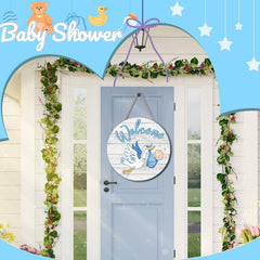 Chunful rope-hanging sign offers versatile nursery or porch display