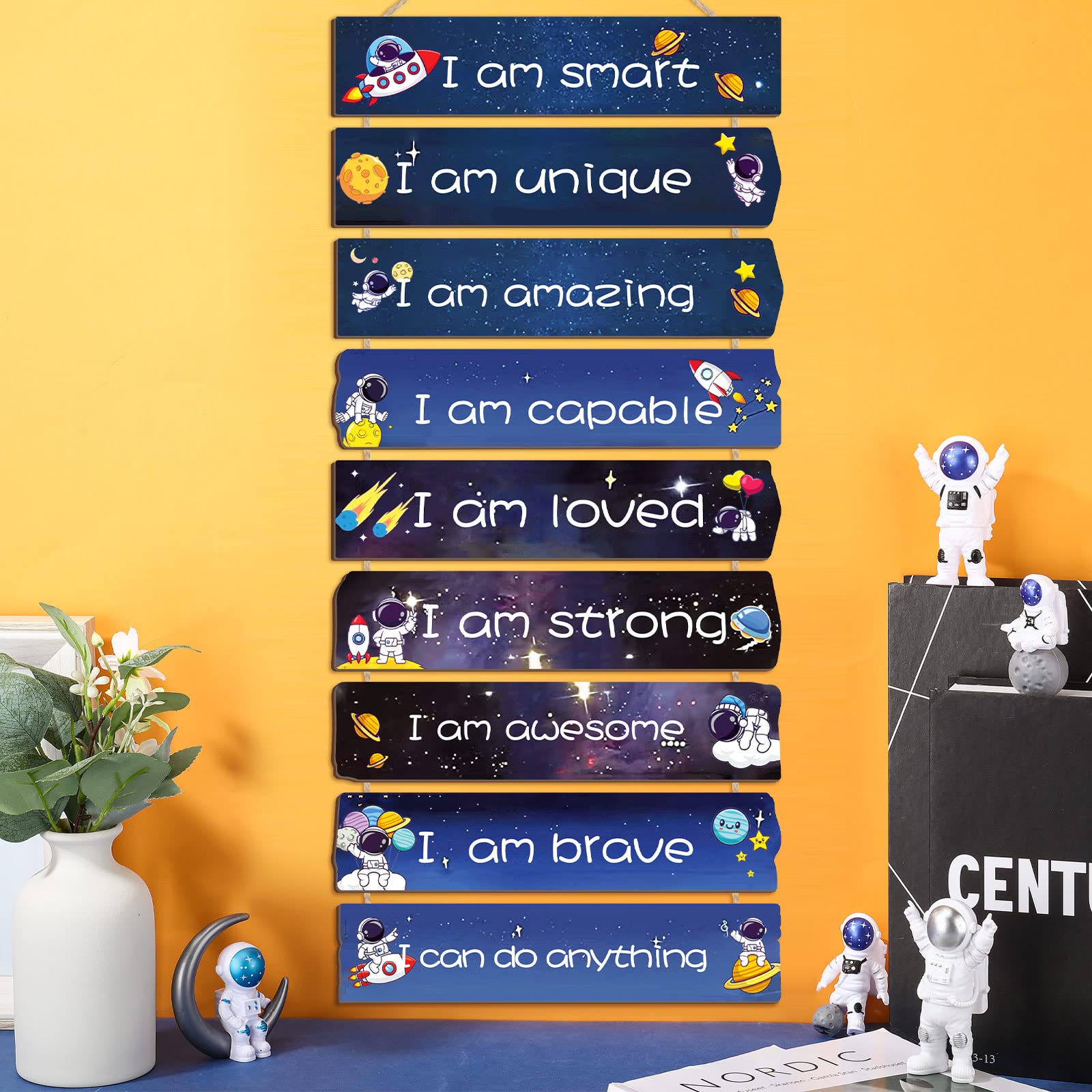 Chunful space boy wall art featuring astronauts sparks imagination.