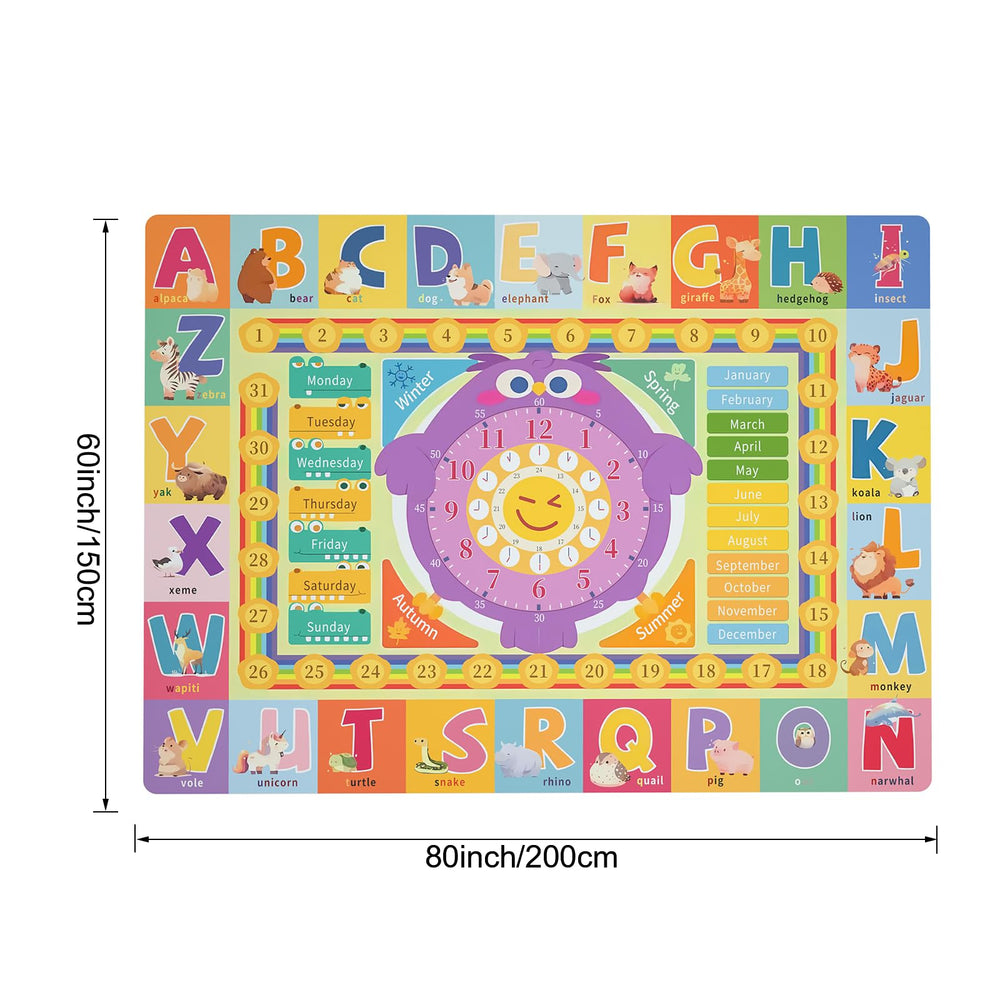 Chunsemeiju mat displaying colors and fruits to inspire play.