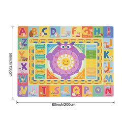 Chunsemeiju mat displaying colors and fruits to inspire play.
