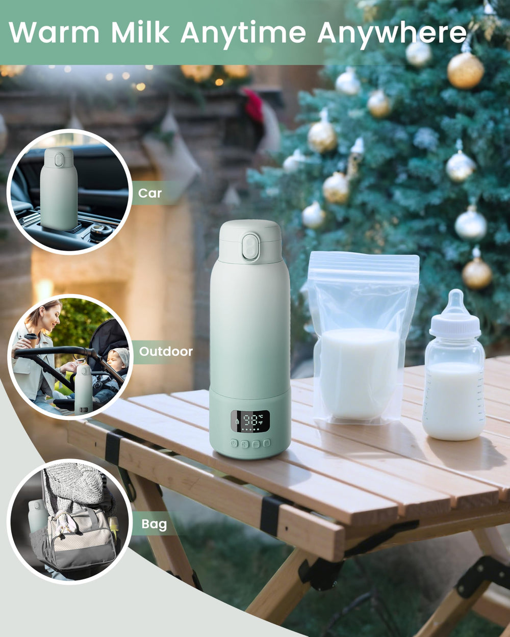 Chunyee 100W fast heating tech warms 4oz water in under a minute.