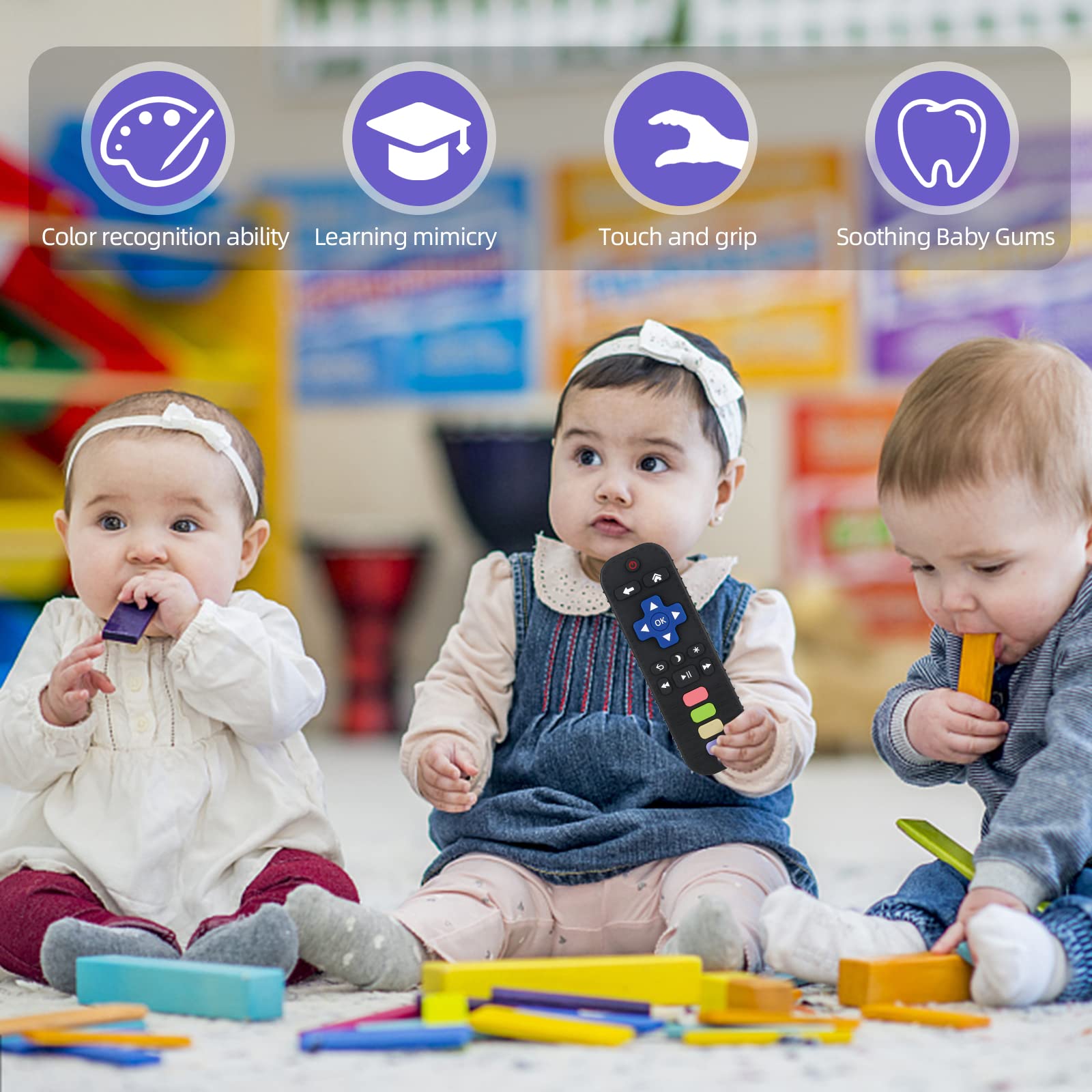 Chuya gum-massage-design teether soothes swollen gums for infants