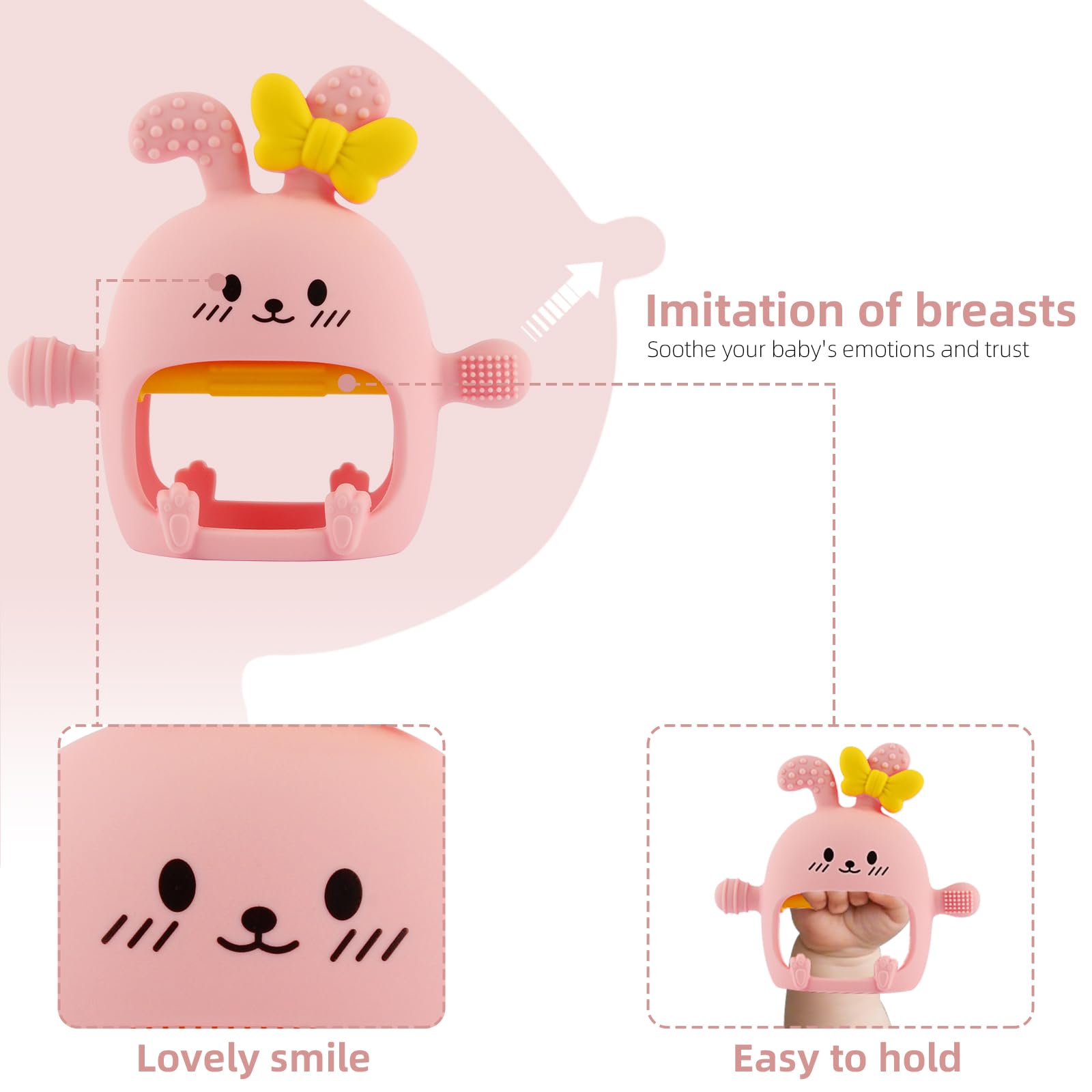 Chuya teether in safe design for gentle infant relief and play.