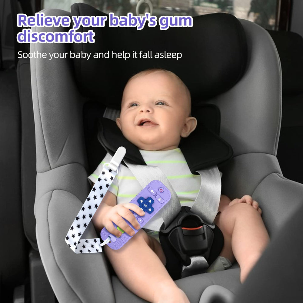 Chuya molar teether with raised design soothes gums.