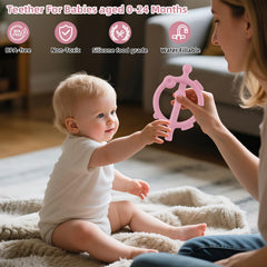 Chuya Teether Stick dual end design offers soft and firm chew options.