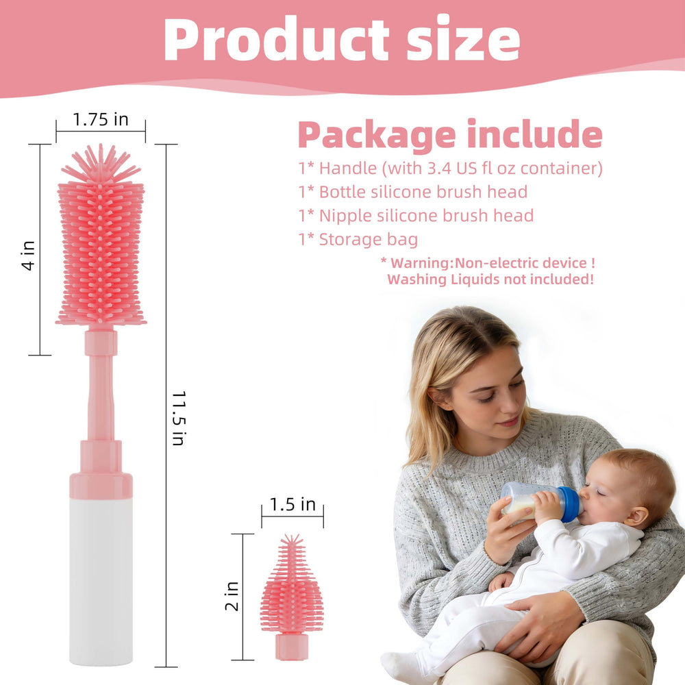 Chuya ultra-soft silicone bristles protect delicate interiors during cleaning
