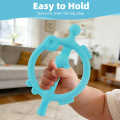 Chuya water-filled teether ready to cool on gums.