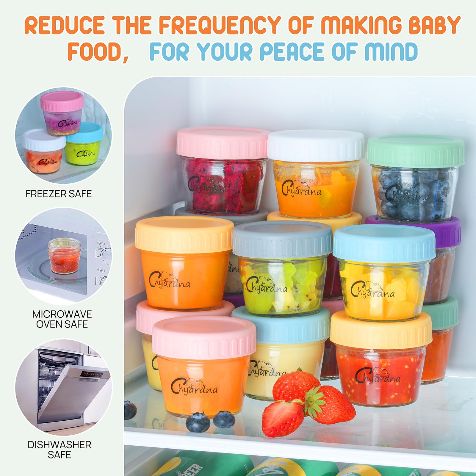 Chyardna containers are microwave and freezer safe for quick prep.