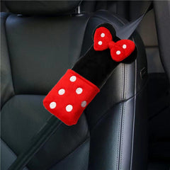 CHYDST plush seat belt pad provides a soft neck cushion for kids