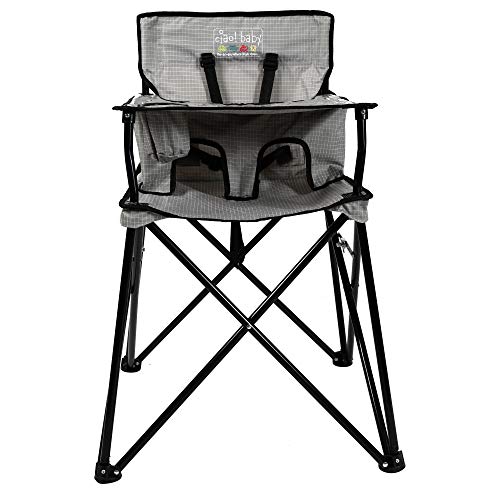 ciao! baby travel high chair with carry bag for easy outdoor meals.