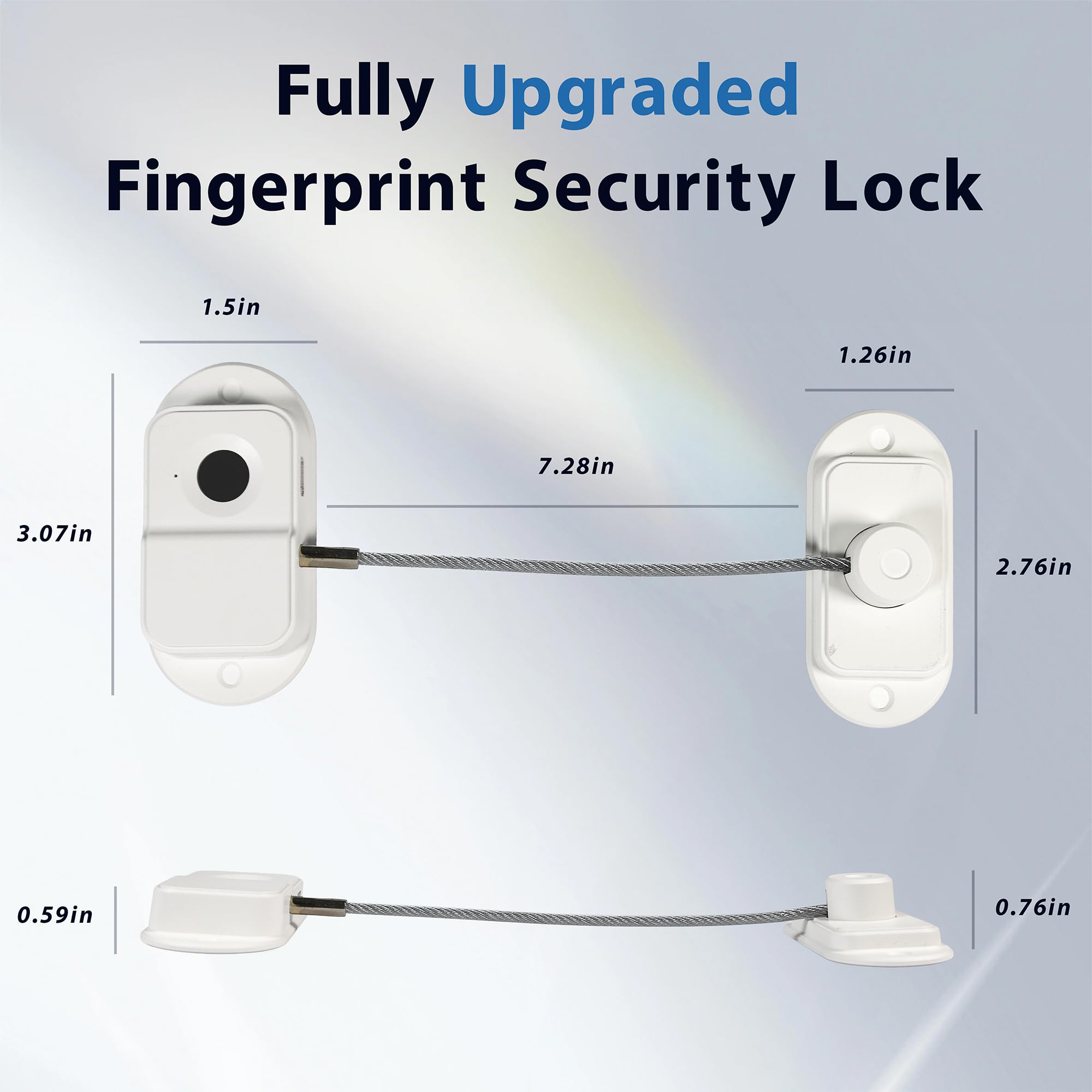 ciaociao fingerprint fridge lock drill mount demonstrates extra security on cabinet doors