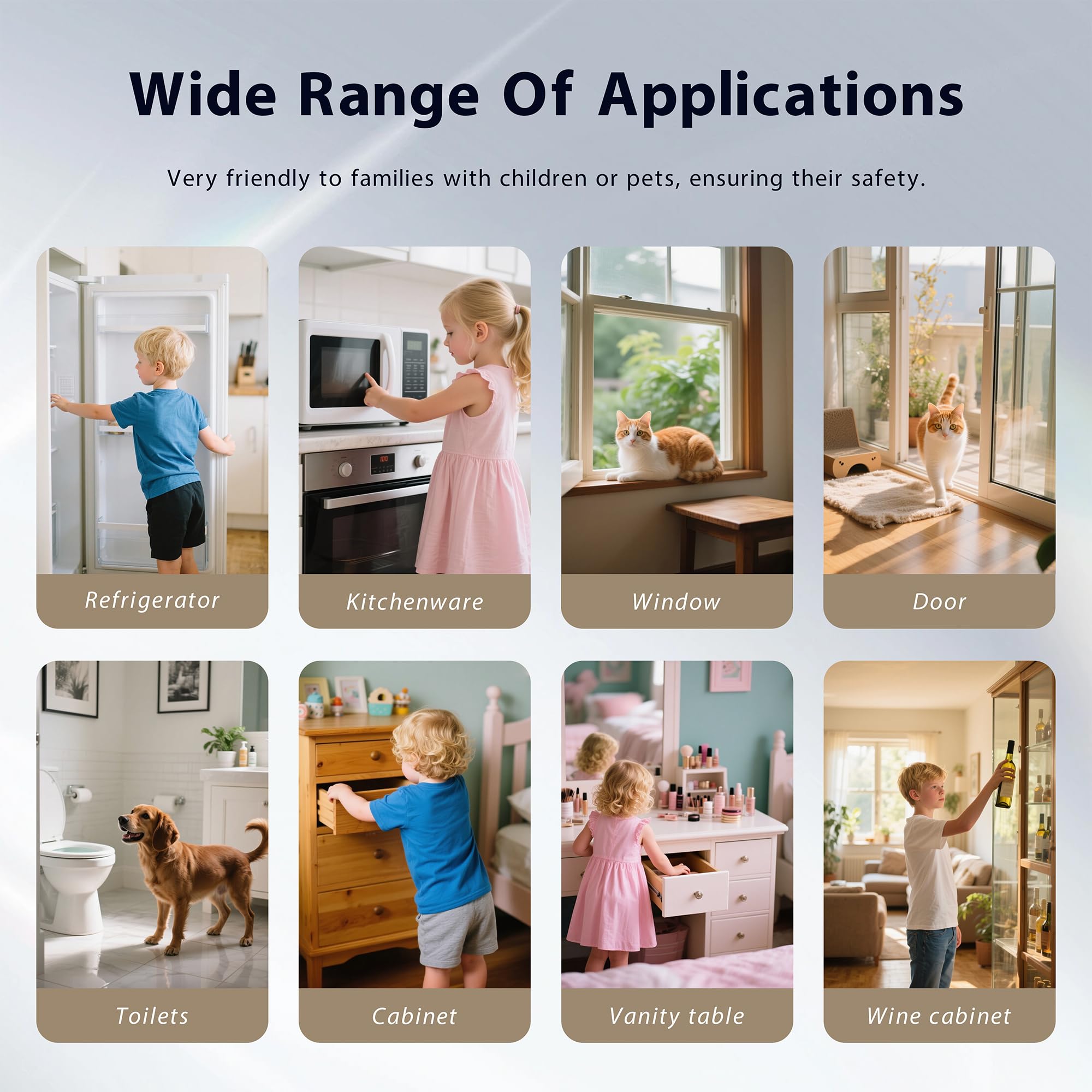 ciaociao fingerprint fridge lock freezer install highlights tool-free setup
