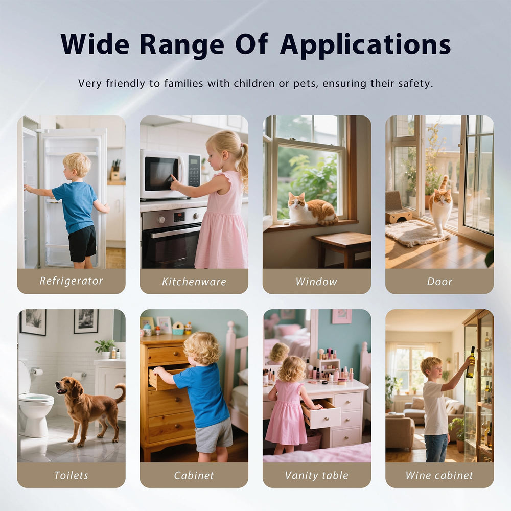 ciaociao fingerprint fridge lock freezer install highlights tool-free setup