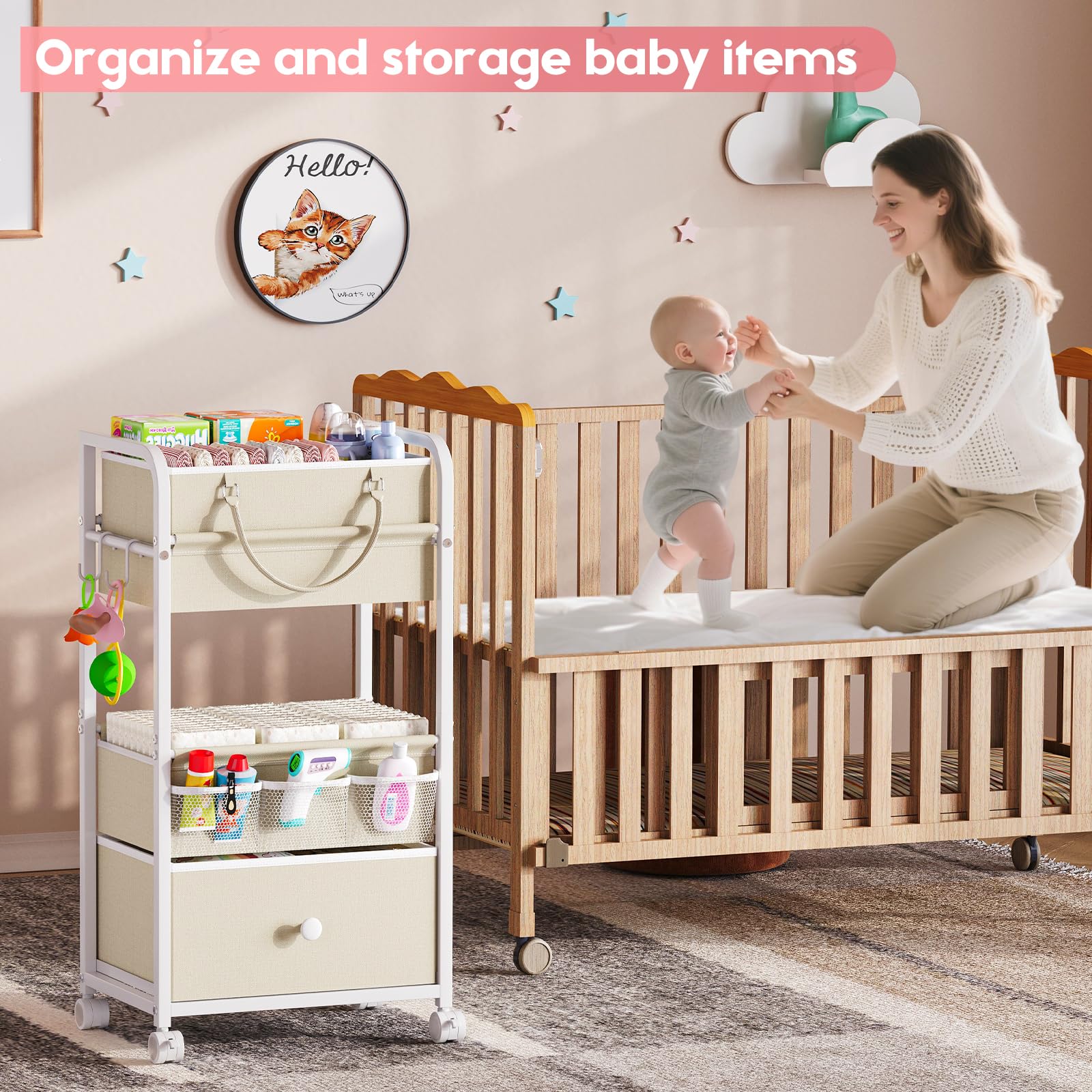 Cidaziya sturdy metal frame and reinforced panels support heavy everyday use.