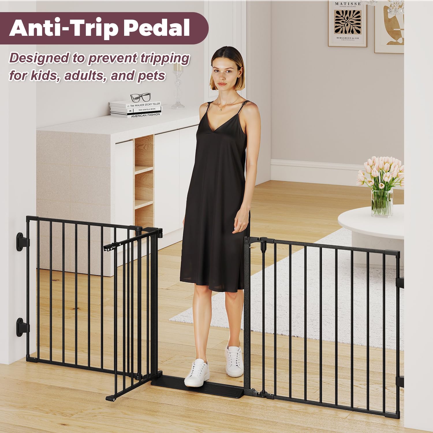 Cideny anti-trip pedal design protects feet during passage