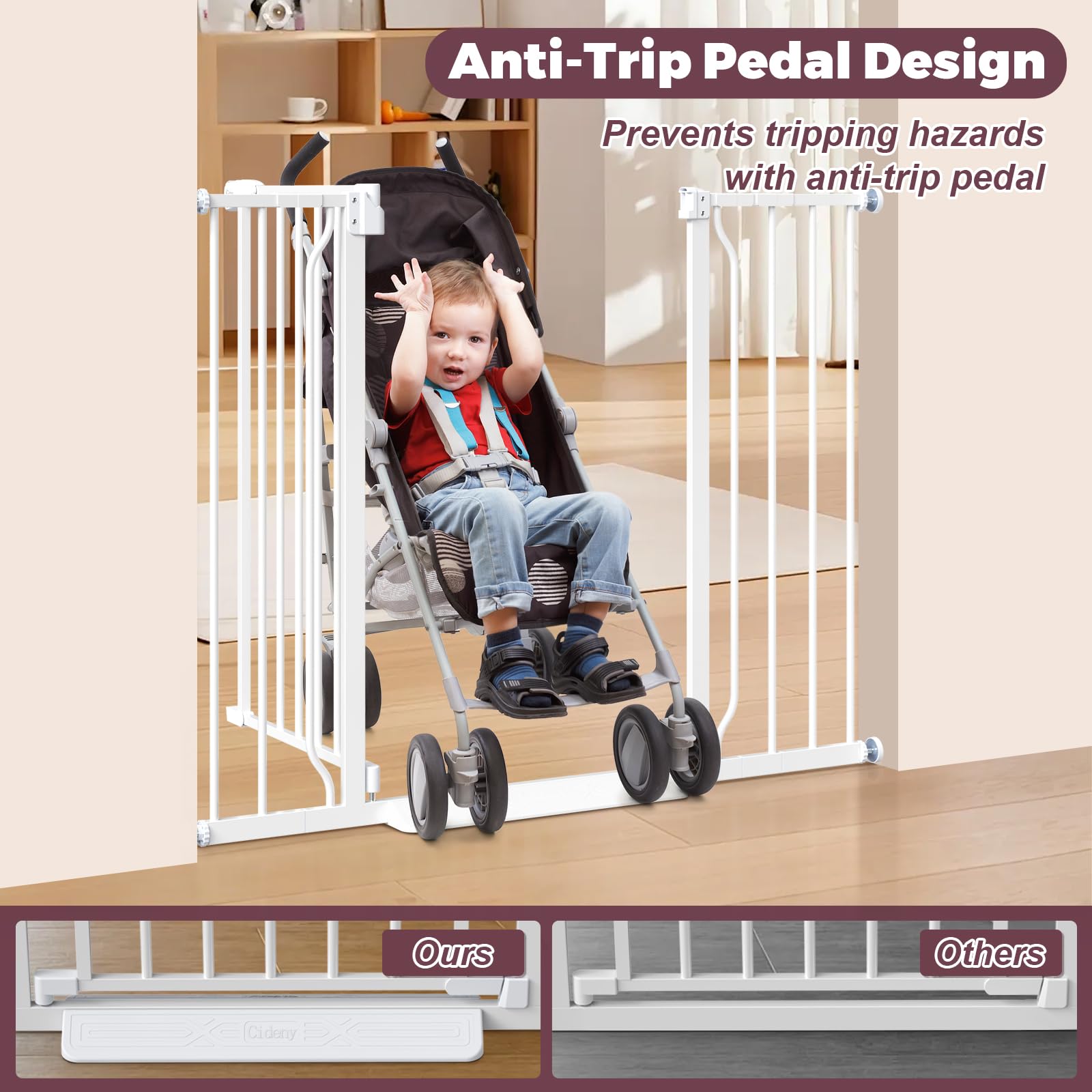 Cideny auto-close gate ensures secure passage after use.