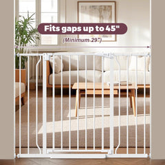 Cideny gate featuring dual-lock supports one-handed operation.